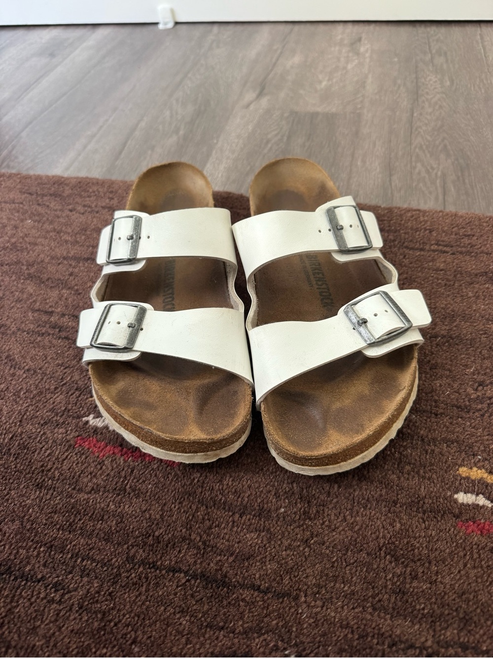 Men’s White Birkenstock Arizona Sandal - Size 34